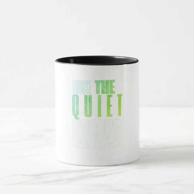 Taza Minimalist Motivational Quote Mug — Modern Clean (Centro)