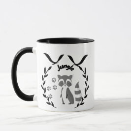 Taza Minimalist Raccoon Graphic