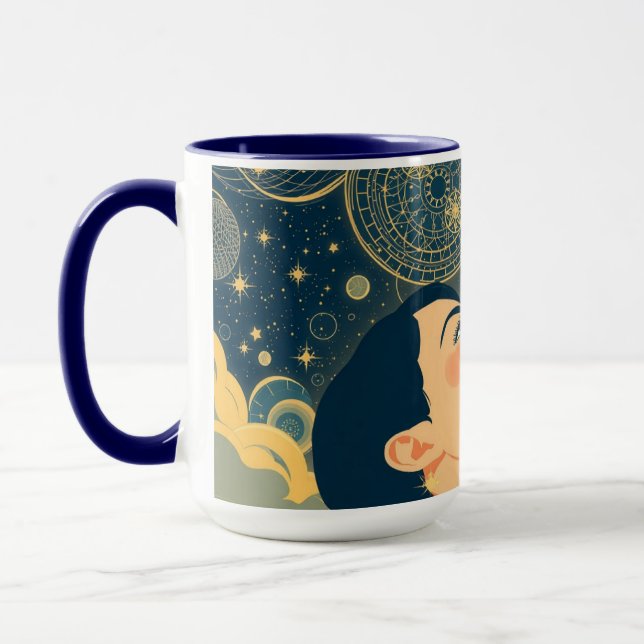 Taza Minimalist Starry Night Dreamer (Izquierda)