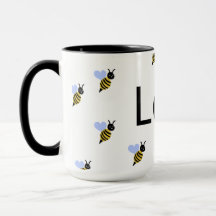 Taza Minimalista Amor & Abejas – Regalo Romántico