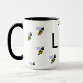Taza Minimalista Amor & Abejas – Regalo Romántico