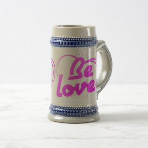 Taza Minimalista de Corazón Be Love   Taza de Café