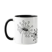 Taza Minimalista Diente de León - Arte Botánico Li