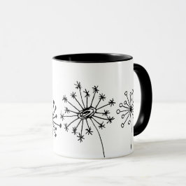 Taza Minimalista Diente de León - Arte Botánico Li