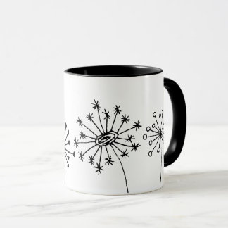 Taza Minimalista Diente de León - Arte Botánico Li