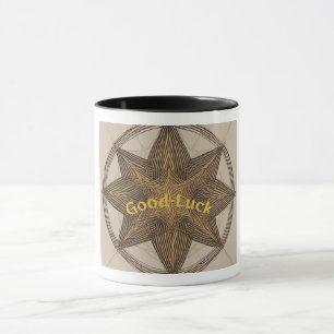 Taza Minimalista Estrella Lucky Lines Buena Suerte