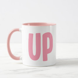 Taza Minimalista Pink C UP Mug - ¡Es literalmente un CU