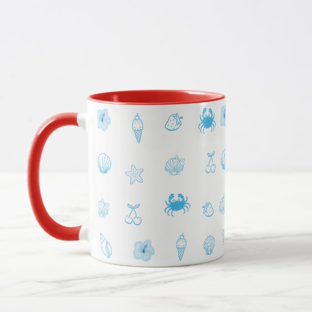 Taza Minimalista playa griega (Izquierda)