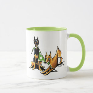 Taza Minimizar Pinscher en manzanas