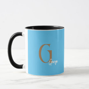 TAZA MÍNIMO MONOGRAM MUG NOMBRE PERSONALIZADO SIMPLE MO
