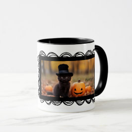 Taza Mink the Black Kitty Coffee Mug