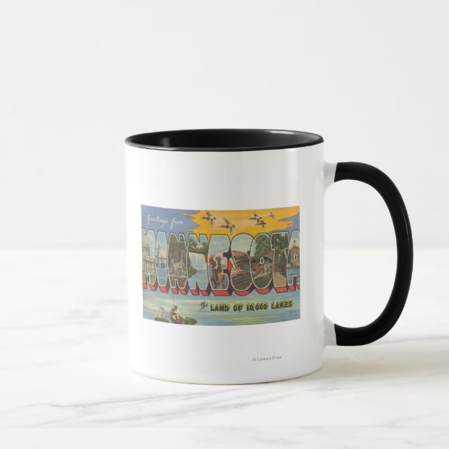 Taza Minnesota (Patos) - Escenas de letras grandes (Derecha)