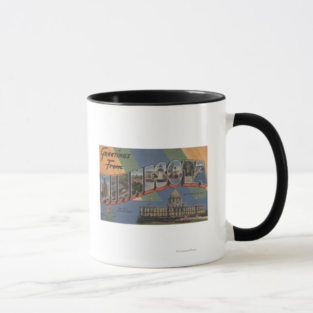 Taza MinnesotaEscenas de letras grandesMinnesota (Derecha)