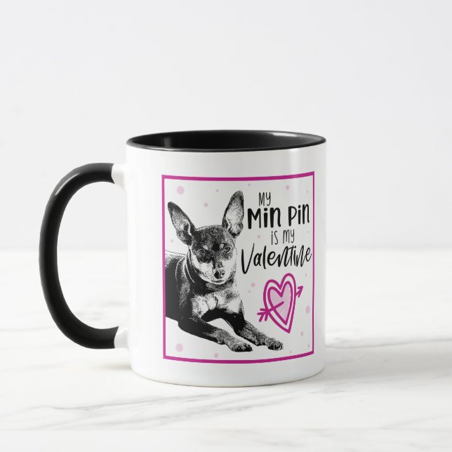 Taza MinPin Valentine Mug | Dibujo Mín. Mín. (Izquierda)