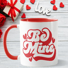 Taza Mío retro rojo y blanco