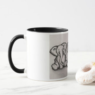 Taza Mira, oye, no hablas nada malo sobre el elefante