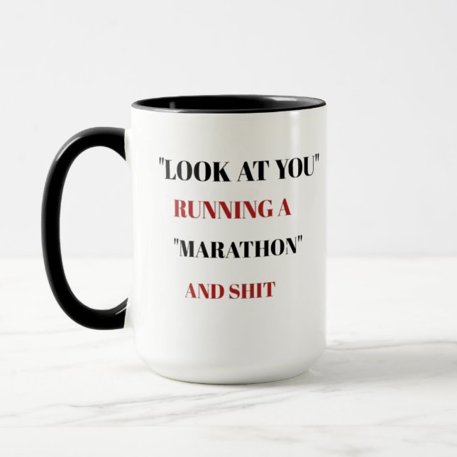 Taza Mira que estás corriendo una maratón (Izquierda)