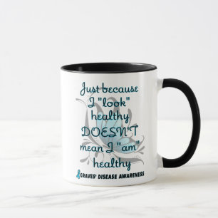 Taza "Mira" sana/mariposa... Mug de Graves