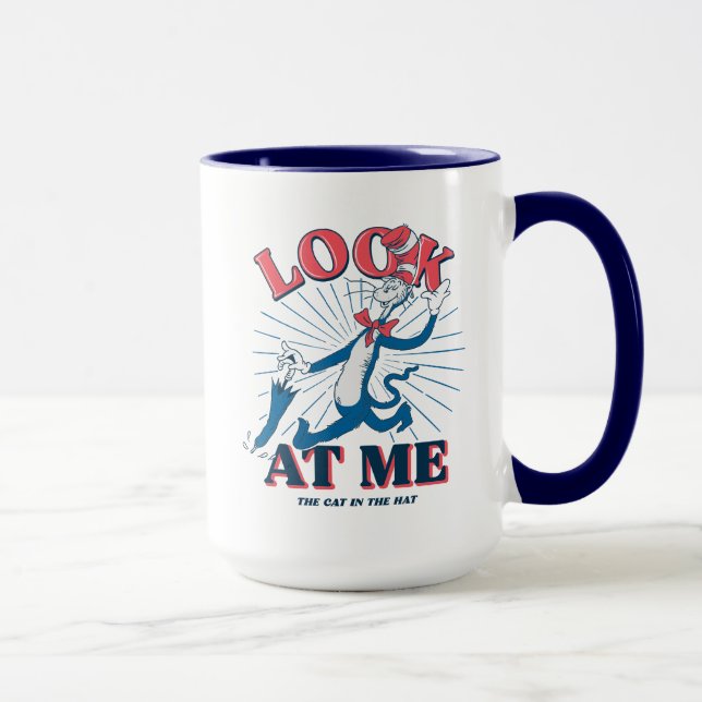 Taza Mírame Gato En El Gorra (Derecha)