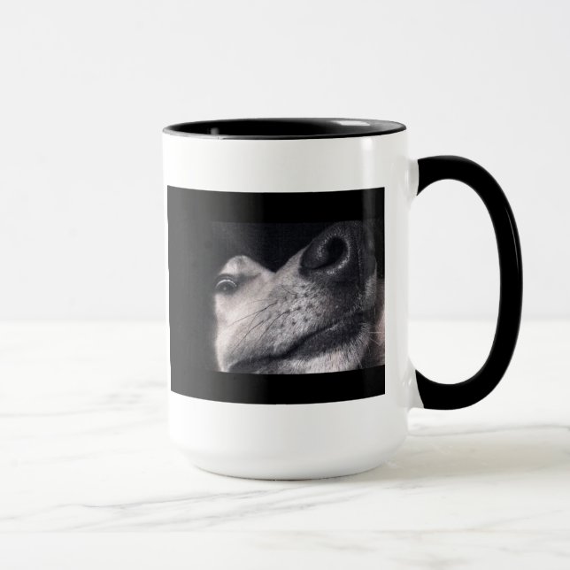 Taza Mirar a escondidas el perro (Derecha)