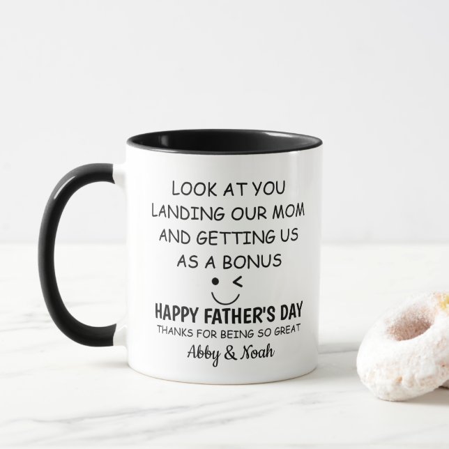 Taza Mírate aterrizando con nuestra madre (Con donut)