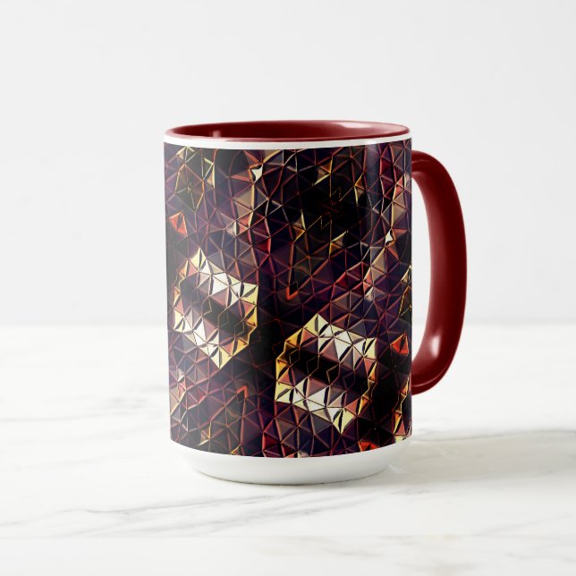 Taza Mirrorización de triángulos que generan formas ext (Anverso derecho)