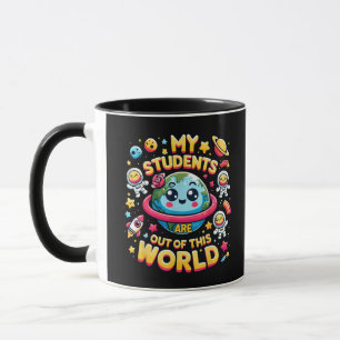 Taza Mis estudiantes están fuera de este planeta espaci