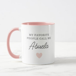 Taza Mis favoritos me llaman Abuela Script Mug