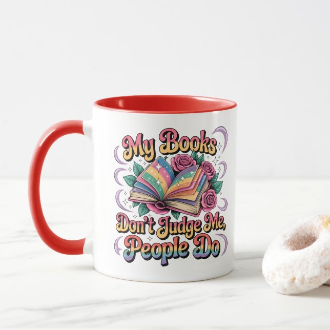 Taza Mis Libros No Me Juzgan... (Con donut)