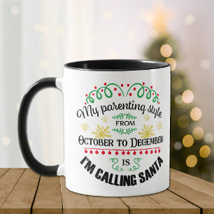 Taza Mis Navidades de estilo parental personalizados
