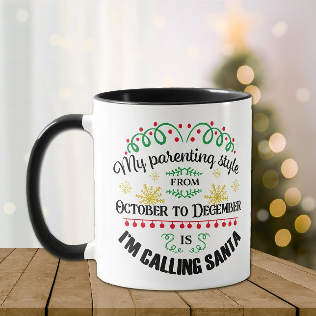 Taza Mis Navidades de estilo parental personalizados (Subido por el creador)