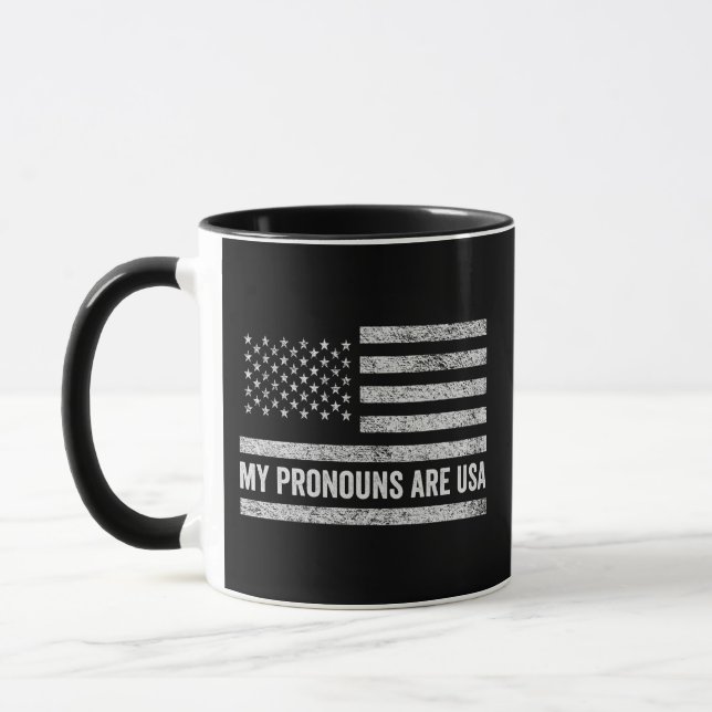 Taza Mis pronósticos son estados unidos graciosos el 4  (Izquierda)