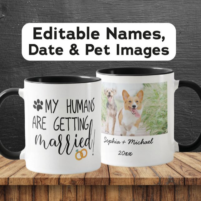 Taza Mis seres humanos se casan con perros y gatos foto (Subido por el creador)