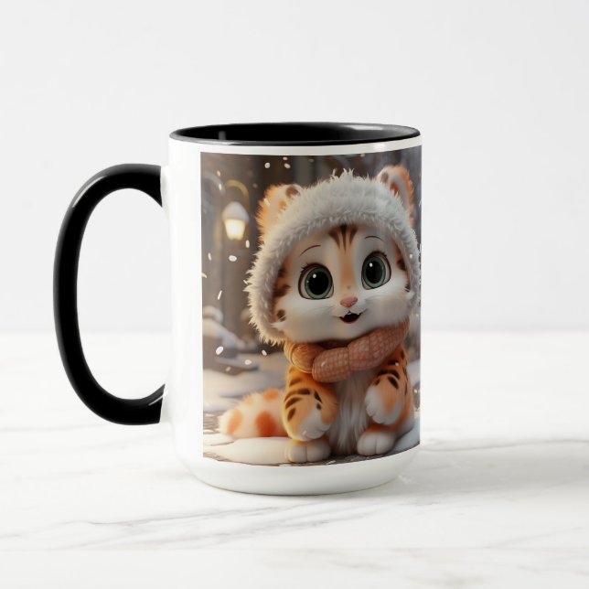 Taza Misha - Un flamante leopardo de las nieves (Izquierda)