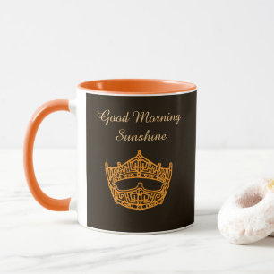 Taza Miss América Buenos Días Corona Soleada