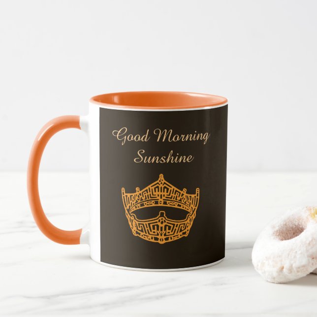 Taza Miss America Good Morning Sunshine Crown Mug (Con donut)