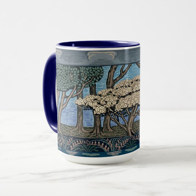 Taza Mission, Arts & Crafts May Tree by Walter Crane (Anverso izquierdo)