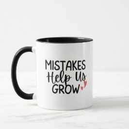 Taza 'Mistakes Help Us Grow' Teacher Thank You Gift 