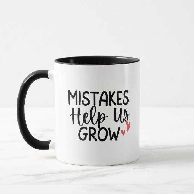 Taza 'Mistakes Help Us Grow' Teacher Thank You Gift  (Izquierda)
