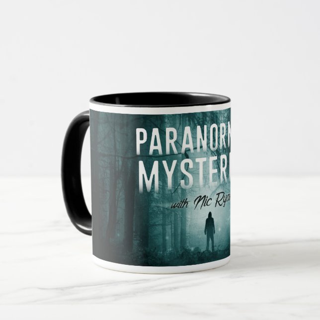 Taza Misterios paranormales (bosque oscuro) (Anverso izquierdo)