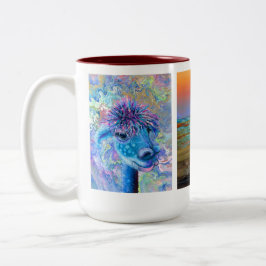 taza mística mágica de las alpacas
