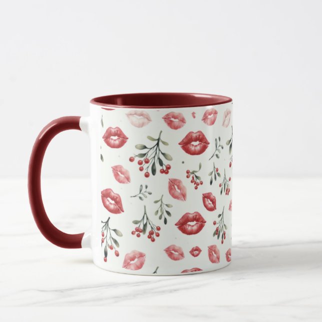 Taza Mistletoe Kisses (Izquierda)