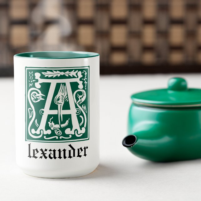 Taza Míticas criaturas del siglo XVI Capital decorativa (Subido por el creador)