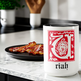 Taza Míticas criaturas del siglo XVI Capital decorativa