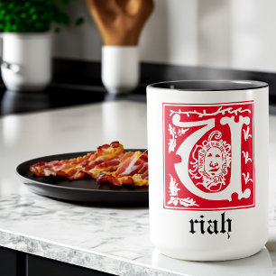 Taza Míticas criaturas del siglo XVI Capital decorativa