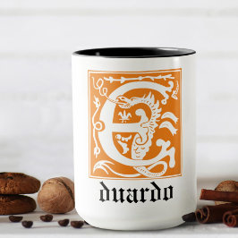 Taza Míticas criaturas del siglo XVI Capital decorativa