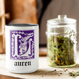 Taza Míticas criaturas del siglo XVI Capital decorativa