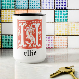 Taza Míticas criaturas del siglo XVI Capital decorativa