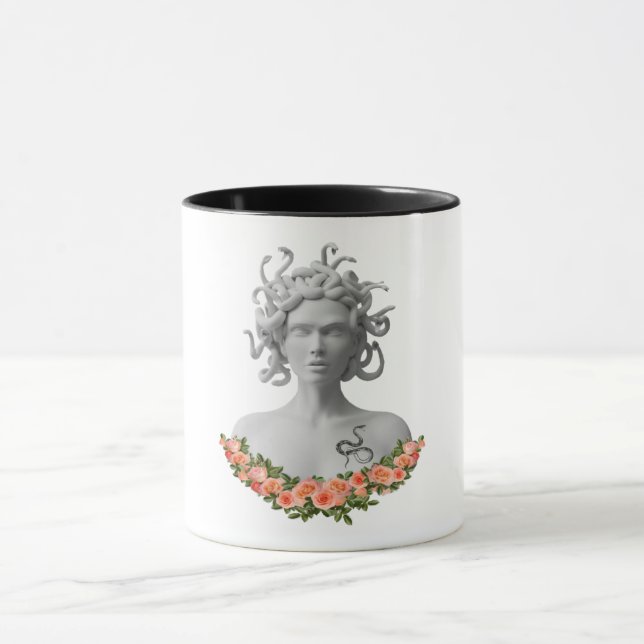 Taza Mitología griega de Medusa Gorgon (Centro)