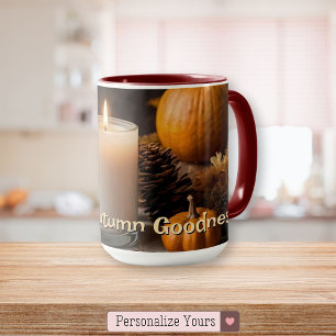 Taza Mmmm Otumn Goodness Personalizado De Otoño